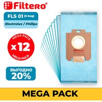 Мешки-пылесборники Filtero FLS 01 (S-bag) Mega Pack экстра Anti-Allergen, 12 штук