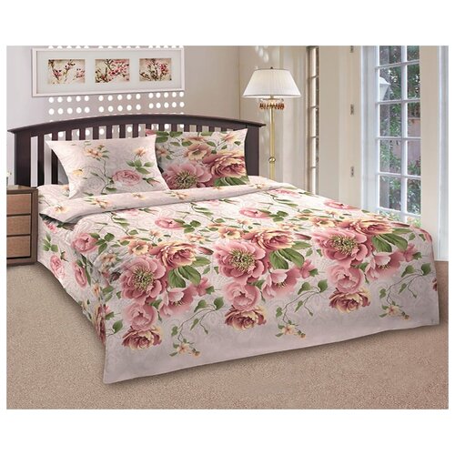 фото Двуспальный комплект постельного белья шуйские ситцы шуйский классический ситец с наволочками траснформерами 70*70, с1107шв/95101