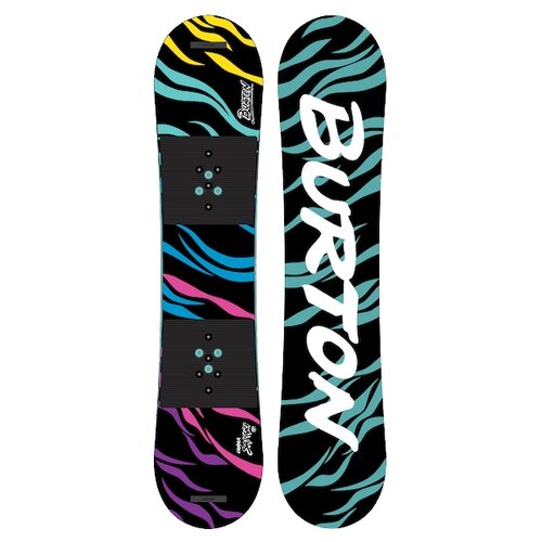 фото Сноуборд детский burton chopper (20-21), 120 см, черный/голубой
