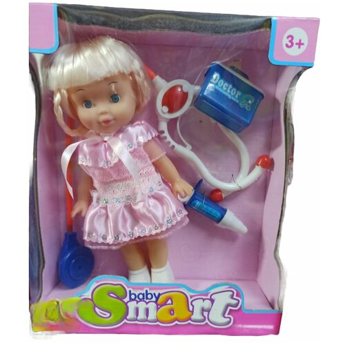 Кукла детская 26 см с набором доктора, в коробке кукла алина с чайным набором в в коробке