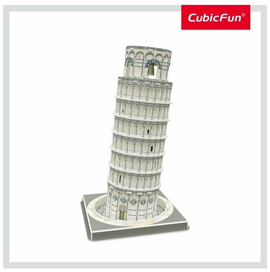 3D Пазл CubicFun Пизанская Башня, 27 шт. (C241h) - фото №5
