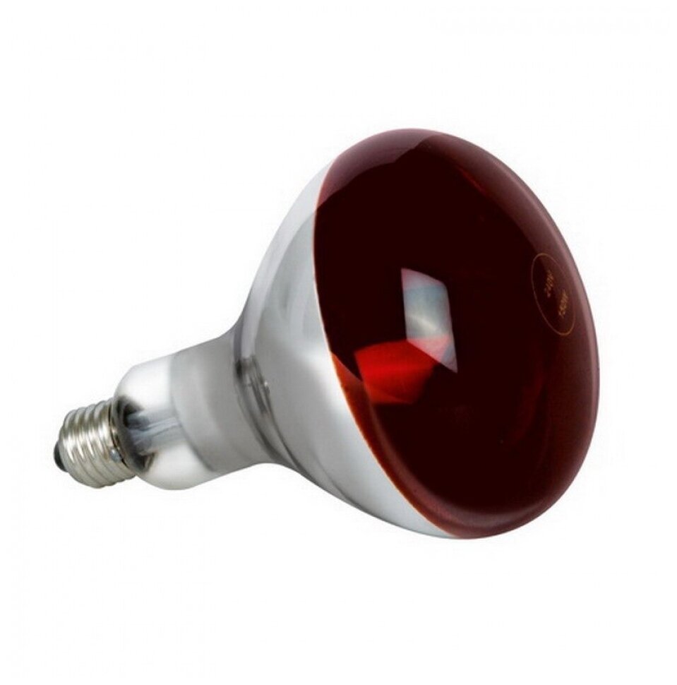 Лампа инфракрасная LightBest ERK R125 100W E27 Red (икзк 100Вт) для обогрева животных и птиц