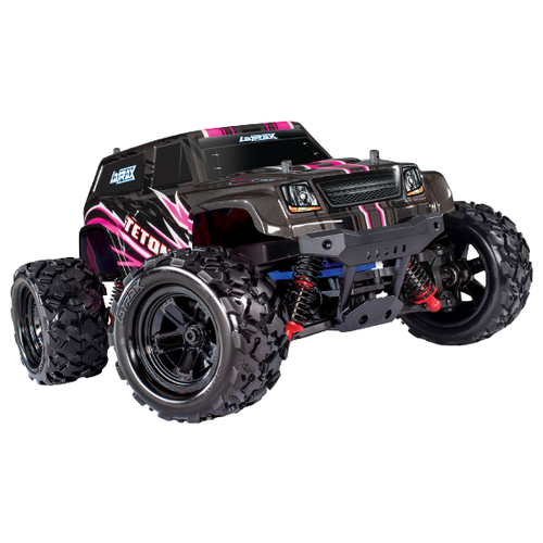 Монстр-трак Traxxas LaTrax Teton (76054-1), 1:18, 25.8 см, черный/розовый usb зарядка на 3 7 вольт для квадрокоптера traxxas latrax 3 7v tra6638 nра ас2 батарея lipo charger запчасти для latrax alias