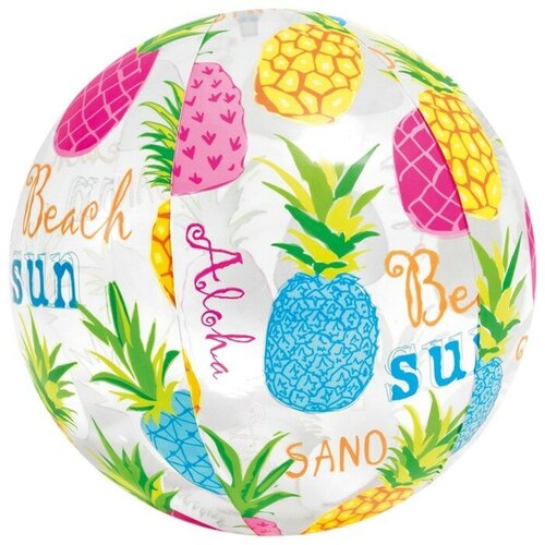 INTEX Мяч пляжный «Узоры», d=51 см, от 3 лет, цвета микс, 59040NP INTEX