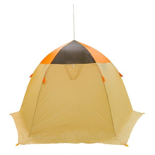фото Палатка митек омуль 3 бежевый/хаки/оранжевый