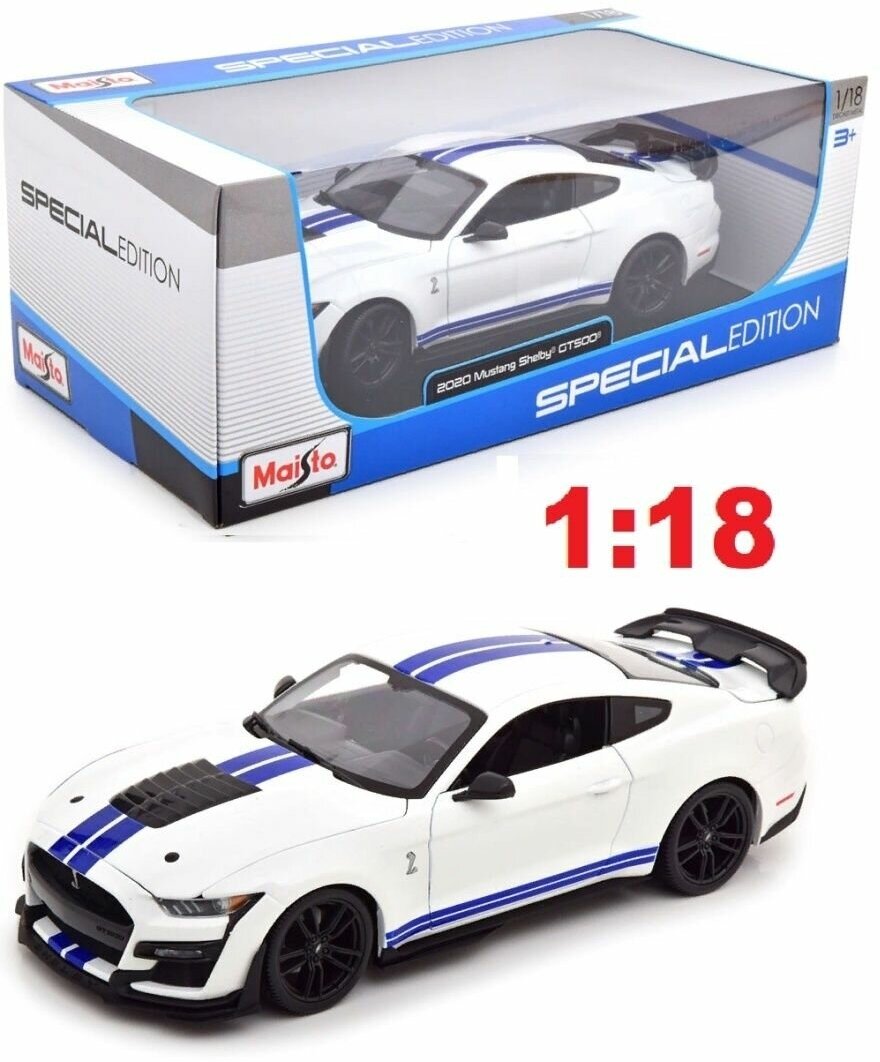 Машинка Ford Mustang Shelby GT500 2020, 1:18