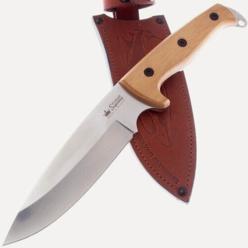 Изображение товара Нож туристический Kizlyar Supreme Shark (Орех) AUS-8, StoneWash