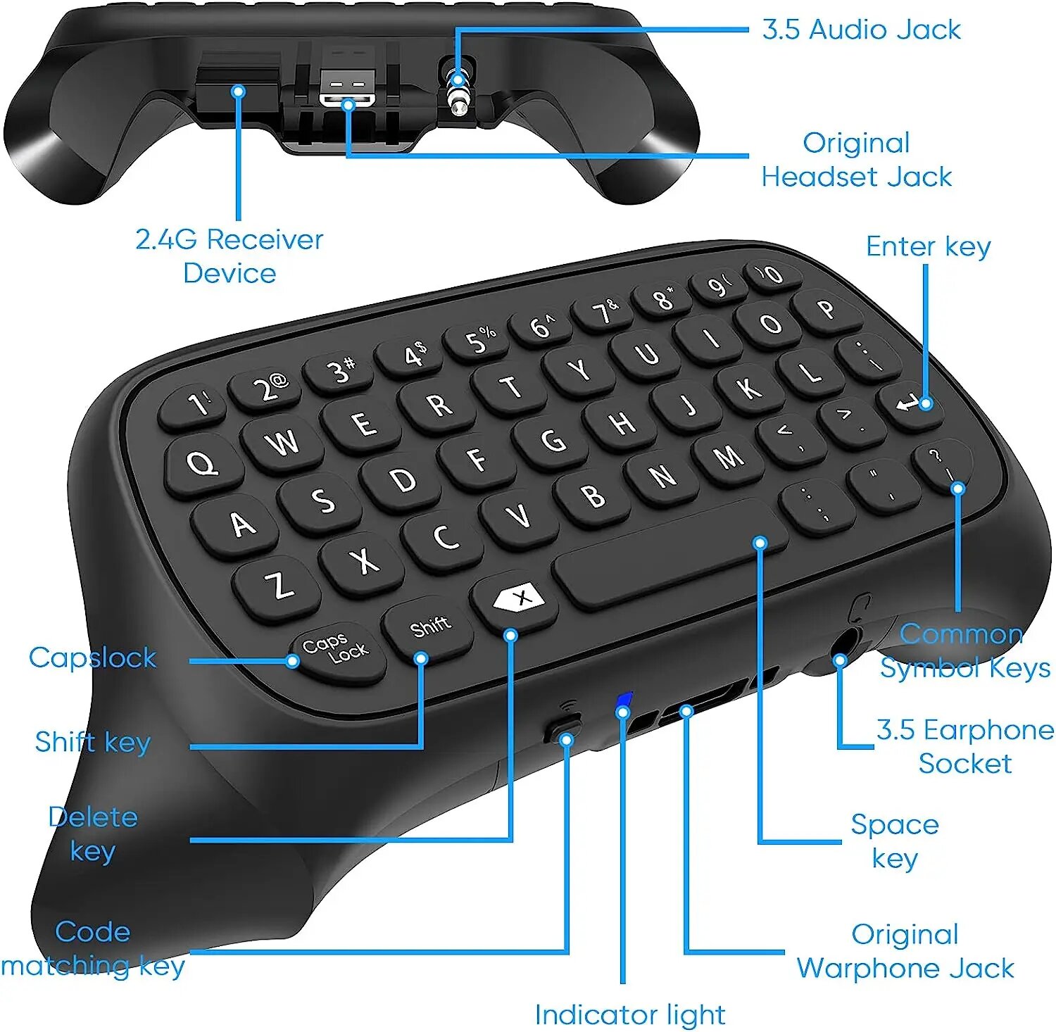 Беспроводная игровая клавиатура KYVG для Xbox — фото 1