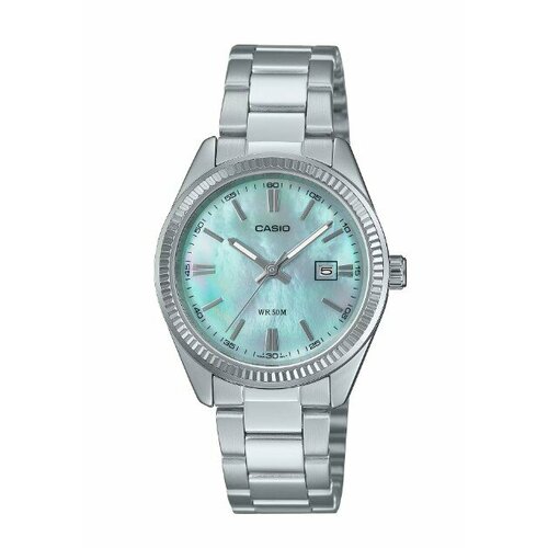 фото Наручные часы casio collection, перламутровый голубой