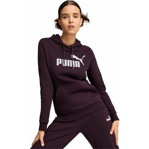 фото Худи puma essentials women's full-length logo hoodie, размер xs, , фиолетовый