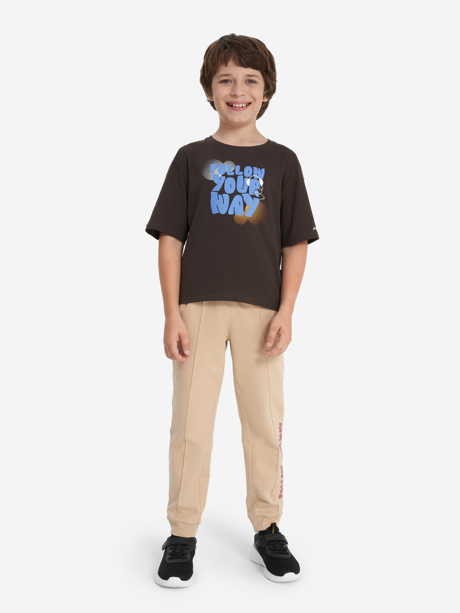 Брюки спортивные Demix, размер 158-164, бежевый — фото 1