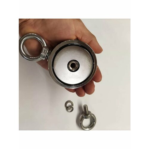 Неодимовый поисковой магнит R60 двухсторонний с кольцами 2755₽