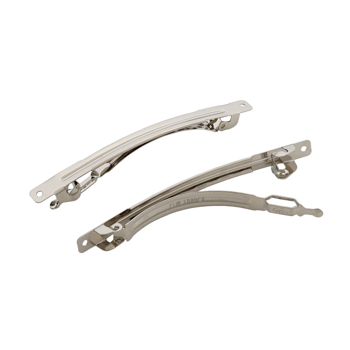 Основа для заколки автомат, 8 см*5 мм (±1 мм), 2 шт, металл, Astra&Craft — фото 1