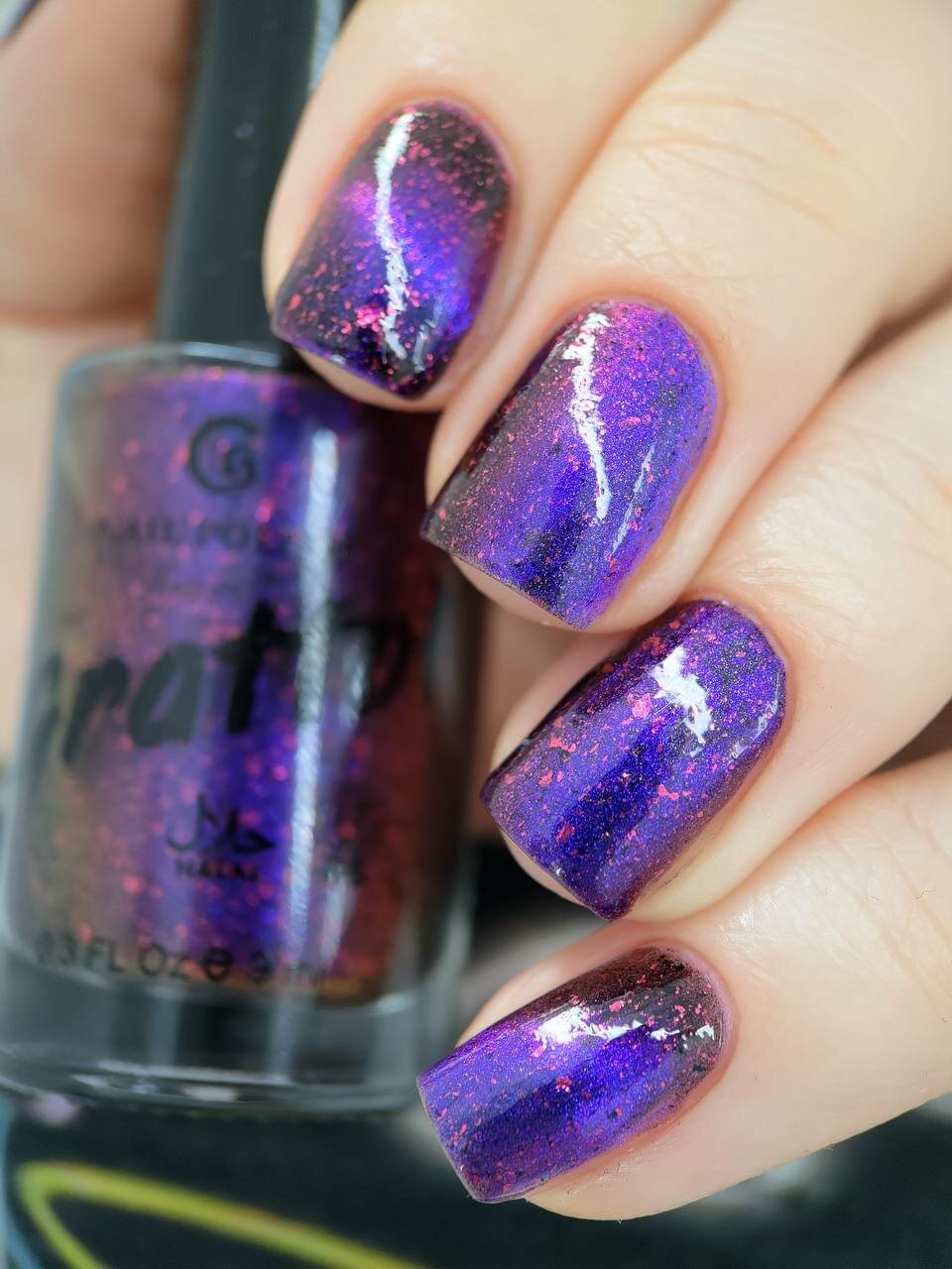 Grattol Color Nail Polish Maleficent - Лак магнитный для ногтей, сушка без лампы, Халяль, 9 мл