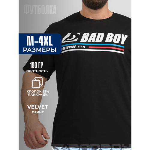 фото Футболка спортивная bad boy, размер m, черный