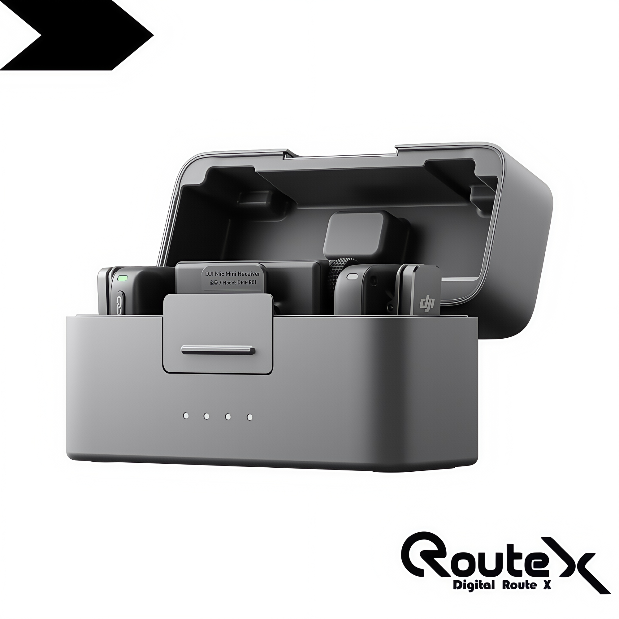 Беспроводной микрофон DJI Mic Mini ANC (2 TX + 1 RX+Charging Case), черный