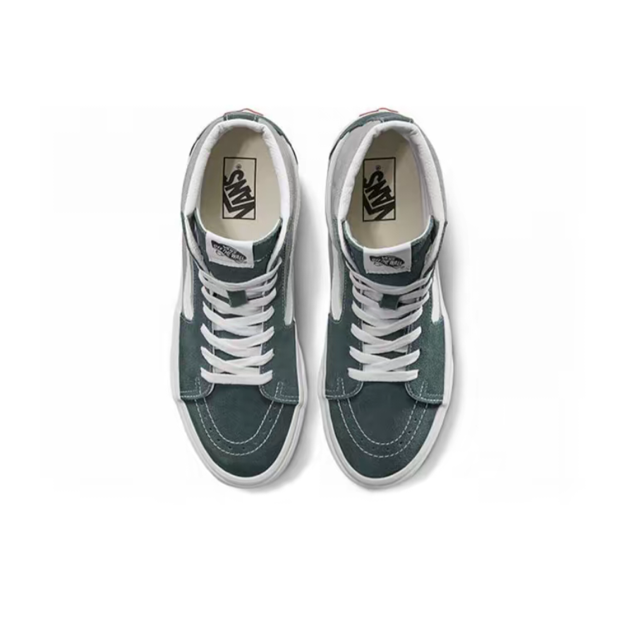 Кеды VANS SK8-Hi, размер 42.5 EU, 42 RU, длина 27.5 см, зеленый — фото 1