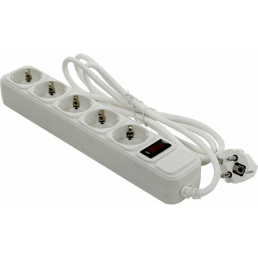 ExeGate Сетевой фильтр Exegate EX221174RUS Сетевой фильтр Exegate SP-5-1.8W (5 розеток 1.8м евровилка белый)