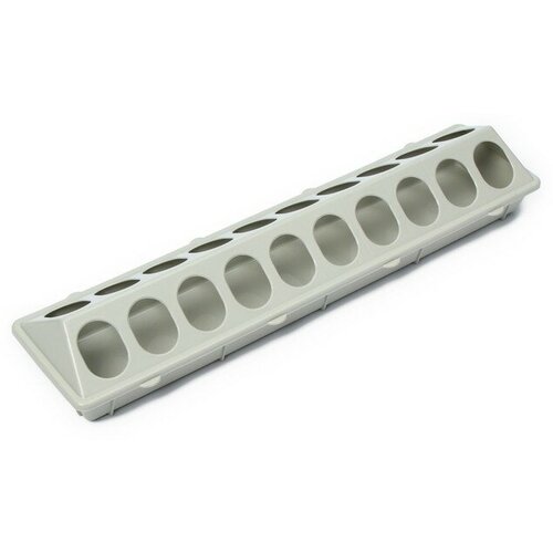 Кормушка-поилка для перепелов, 20 ячеек, лотковая, пластик, цвет микс