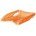 Лоток для бумаг пластиковый ErichKrause S-Wing, Neon, оранжевый (2 шт.)