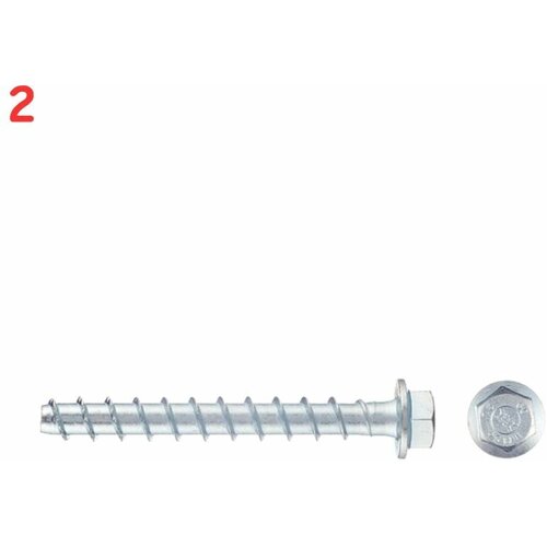 Анкер-шуруп Heco MMS-S для бетона 7,5x60 мм (4 шт.) (2 шт.)