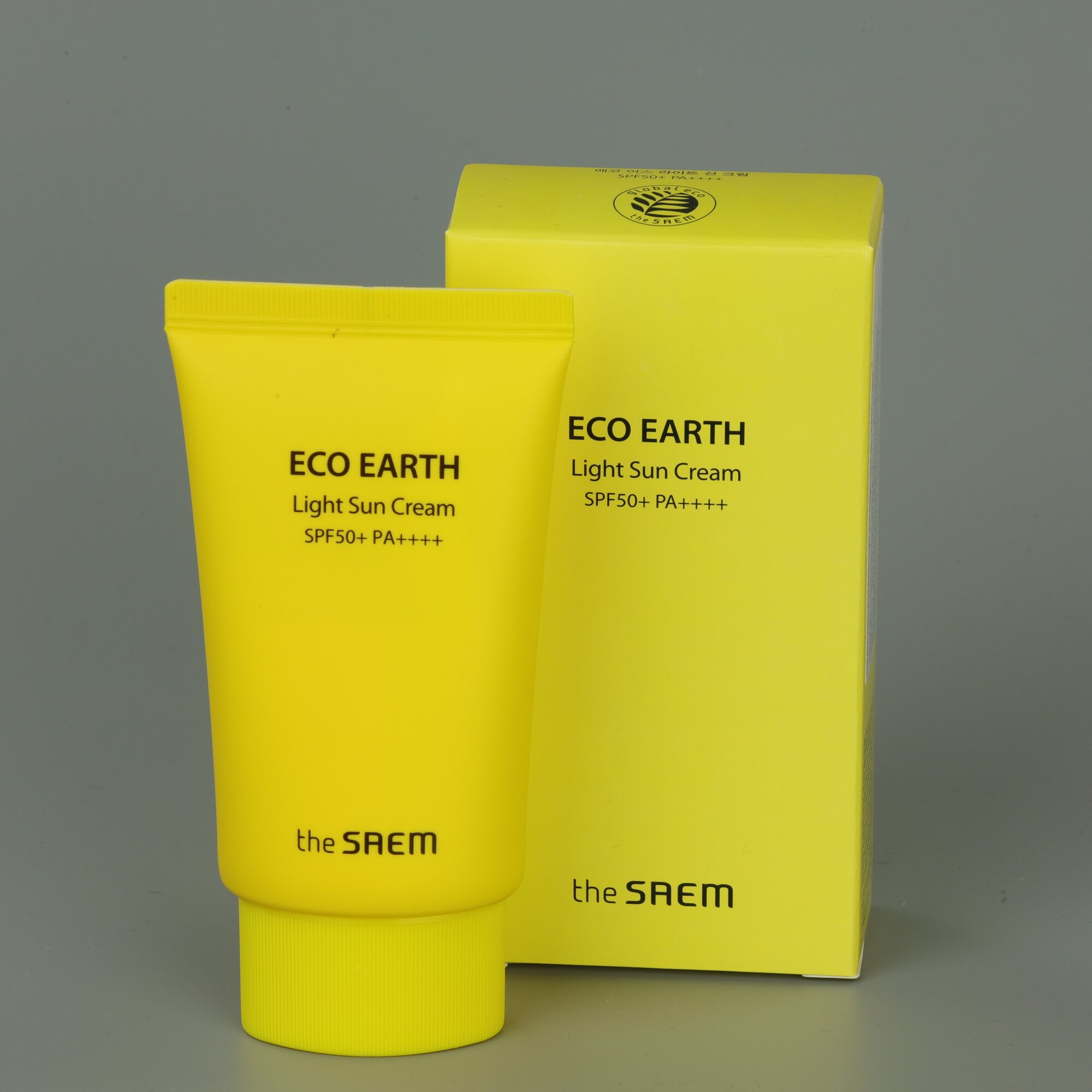 THE SAEM Крем Eco Earth Light Sun Cream SPF 50+ PA 50 г