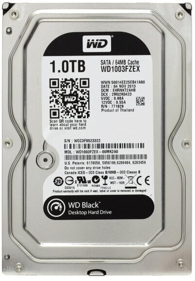 Жесткий диск Western Digital WD1003FZEX 1Tb SATAIII 3,5" HDD