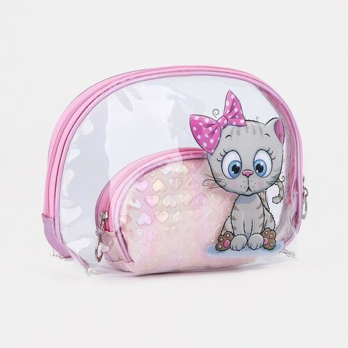 Набор косметичек для бассейна 2 в 1 цвет розовый 834₽