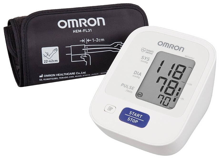 Тонометр автоматический OMRON M2 Comfort (ALRU) с адаптером