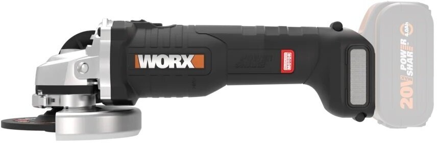 Угловая шлифмашина (болгарка) WORX 20V 115мм аккумуляторная бесщеточная - фото №2