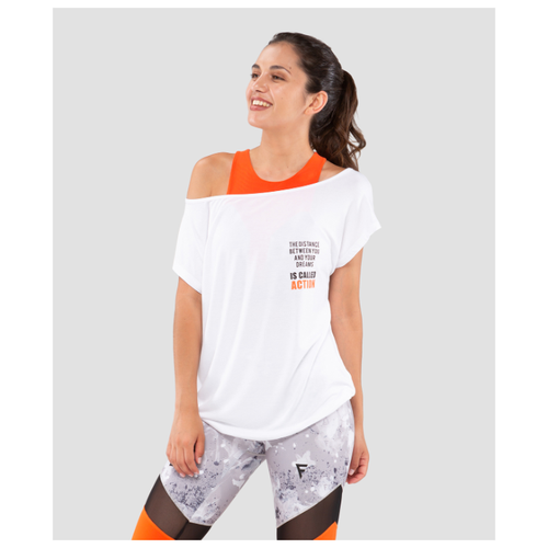 фото Женская футболка ease off white fa-wt-0202-wht, белый fifty