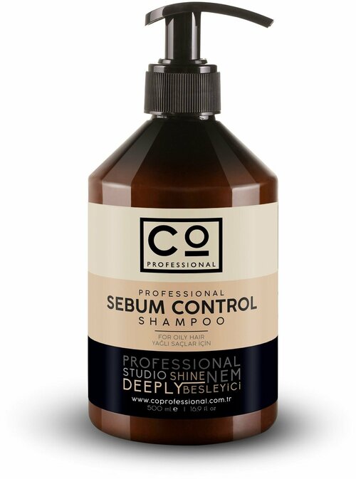Шампунь для жирных волос CO PROFESSIONAL Sebum Control Shampoo, 500 мл