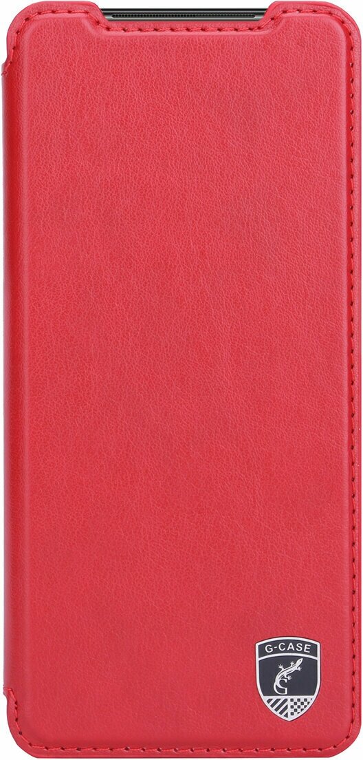 Чехол книжка G-Case Slim Premium для Xiaomi Redmi Note 10 (Сяоми Ксяоми Редми Ноте 10), красный