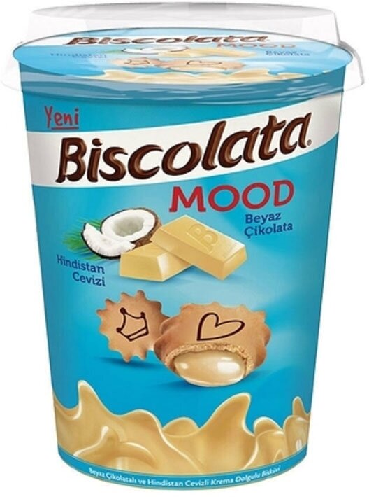 Печенье Biscolata Mood COCONUT с кокосовой начинкой, 125 г 7394851
