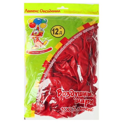 фото Набор воздушных шаров globos payaso декоратор 12" (100 шт.) рубиновый