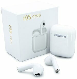 Беспроводные наушники Bluetooth i9S-TWS 5.00, наушники блютуз беспроводные белые