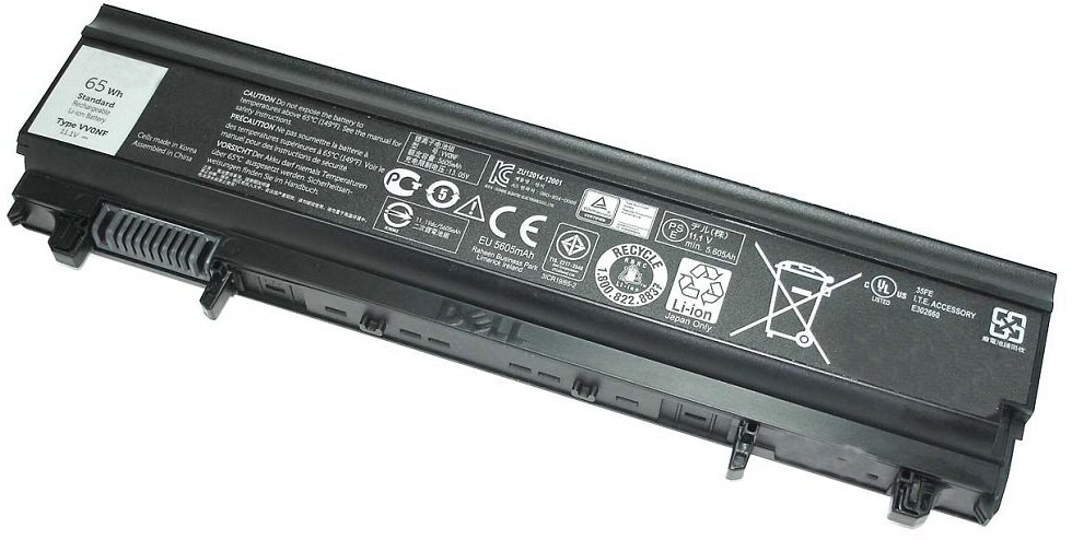 Аккумуляторная батарея для ноутбука Dell Latitude E5540 E5440 11.1V 65Wh VVONF