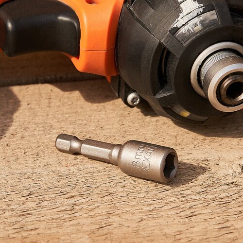 Ключ-насадкабита REXANT с магнитной торцевой головкой для кровельных саморезов 8х48 мм 1 шт 179₽