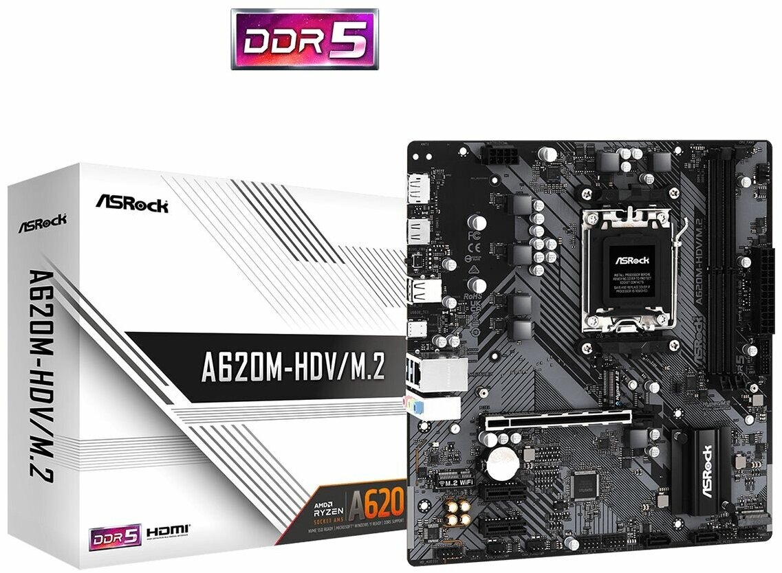 Материнская плата ASRock A620M-HDV/M.2 RTL