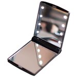 Зеркало косметическое карманное GESS uLike Compact с подсветкой - изображение