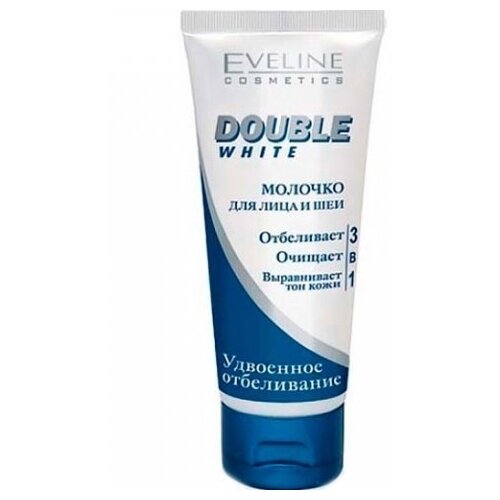 Eveline Cosmetics молочко для лица и шеи 3 в 1 Double White, 200 мл, 200 г