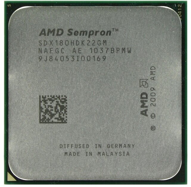 Процессор AMD Sempron 180 Regor AM3,  2 x 2400 МГц, OEM