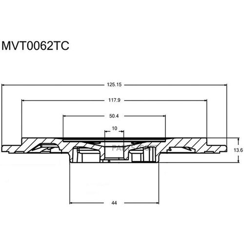 Маслоотражатель Турбокомпрессора Krauf арт. MVT0062TC