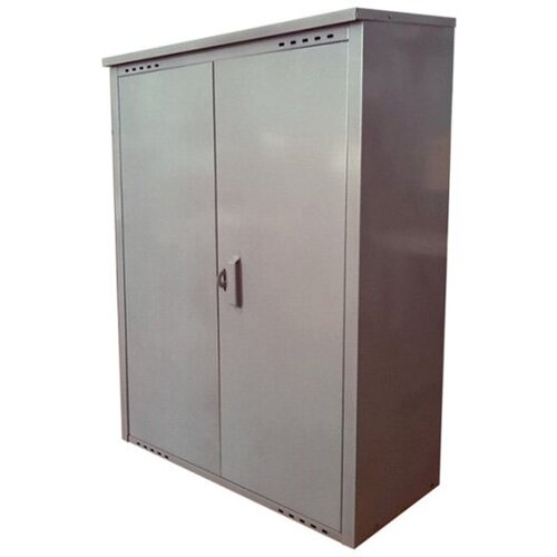Шкаф двойной для газовых баллонов шкаф для газовых баллонов металл завод 27л на 1 шт серый