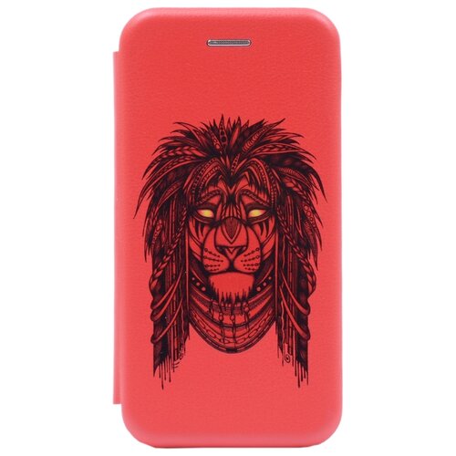 фото Чехол-книжка book art jack grand leo для huawei p smart / enjoy 7s красный gosso