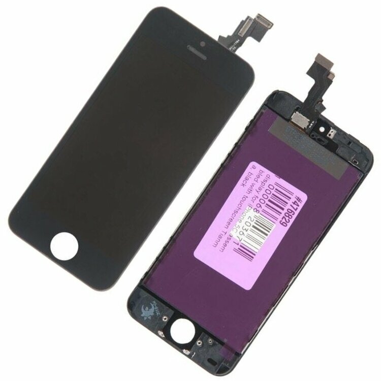 Display / Дисплей для Apple iPhone 5C в сборе с тачскрином и монтажной рамкой Tianma черный