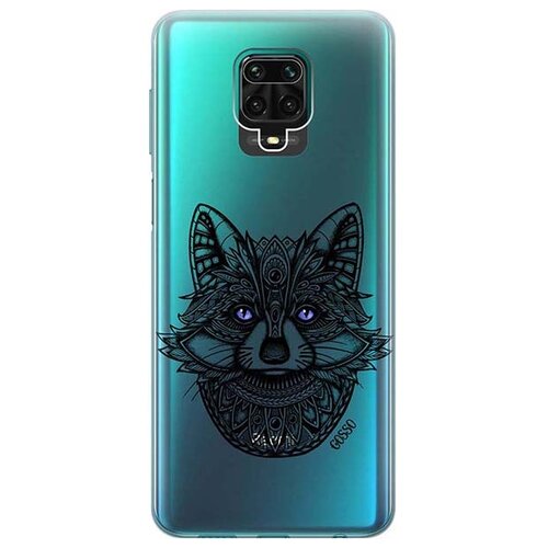 фото Ультратонкий силиконовый чехол-накладка для xiaomi redmi note 9s / note 9 pro / note 9 pro max с 3d принтом "grand raccoon" gosso