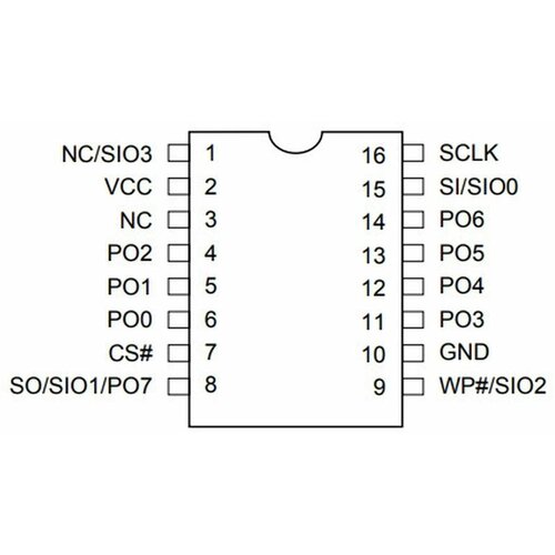 микросхема mx25l12855exci 10g Микросхема MX25L12836EMI-10G