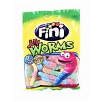 Жевательный мармелад FINI Jelly Worms сахарные ассорти 100 г - изображение