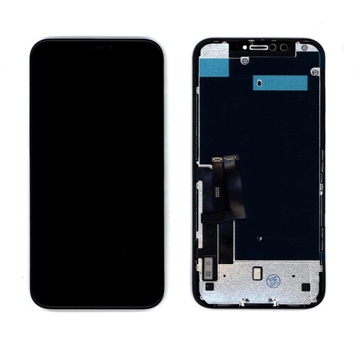 Дисплей для Apple iPhone XR в сборе с тачскрином и рамкой (AAA TFT) черный дисплей для iphone xr в сборе с тачскрином aaa tft черный в сборе с рамкой